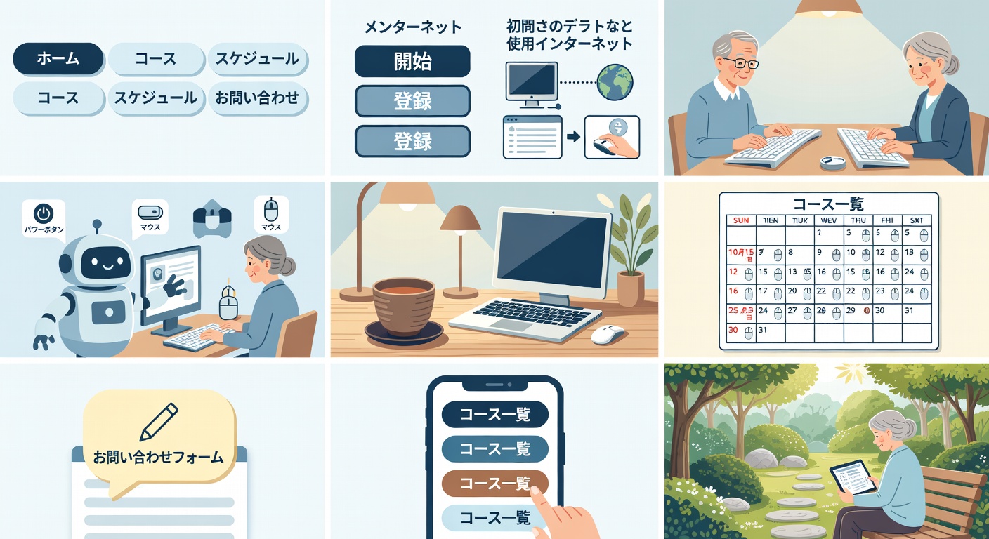 カレンダーとコース日程